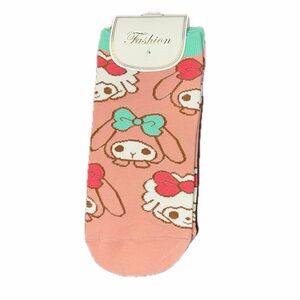 NWOT My Melody & Sweet Piano Character Ankle Socks